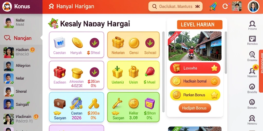 Tampilan menarik yang memudahkan navigasi.