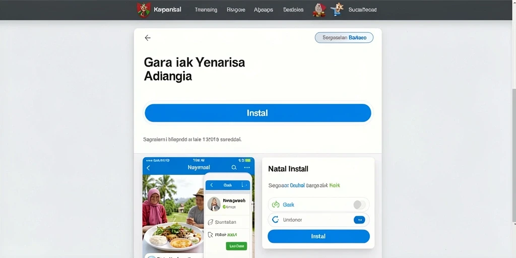 Tampilan antarmuka pengguna yang menarik dan modern.