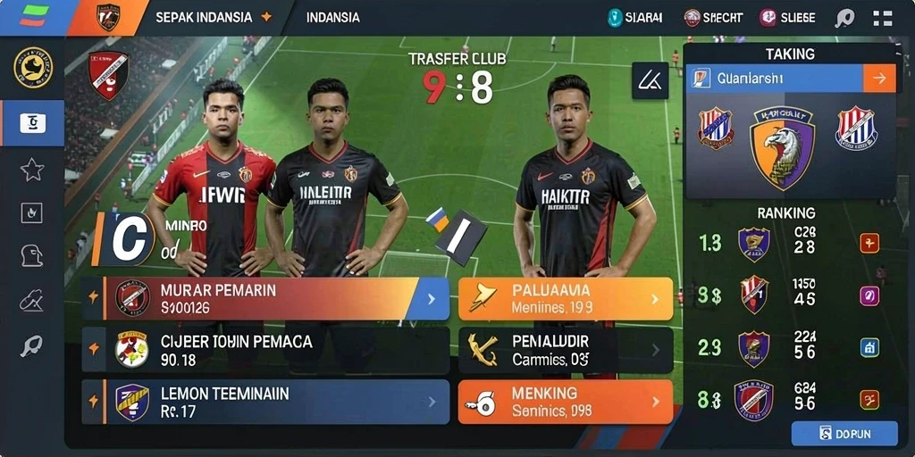 Tampilan menu utama yang menarik perhatian.