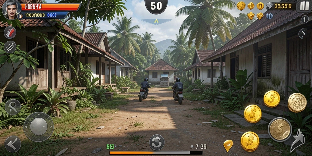 Tampilan antarmuka utama KM777 yang menarik.