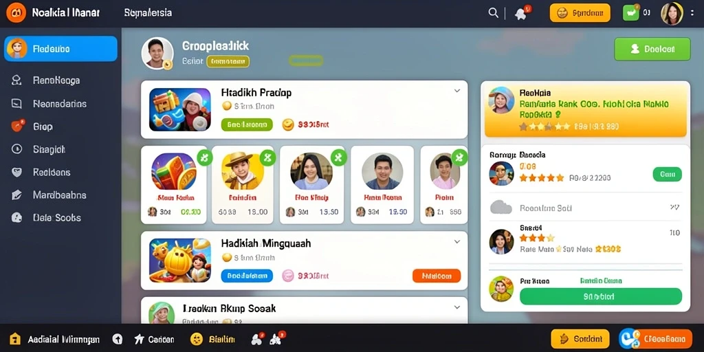 Tampilan awal QUARKPLAY yang menarik dan user-friendly.