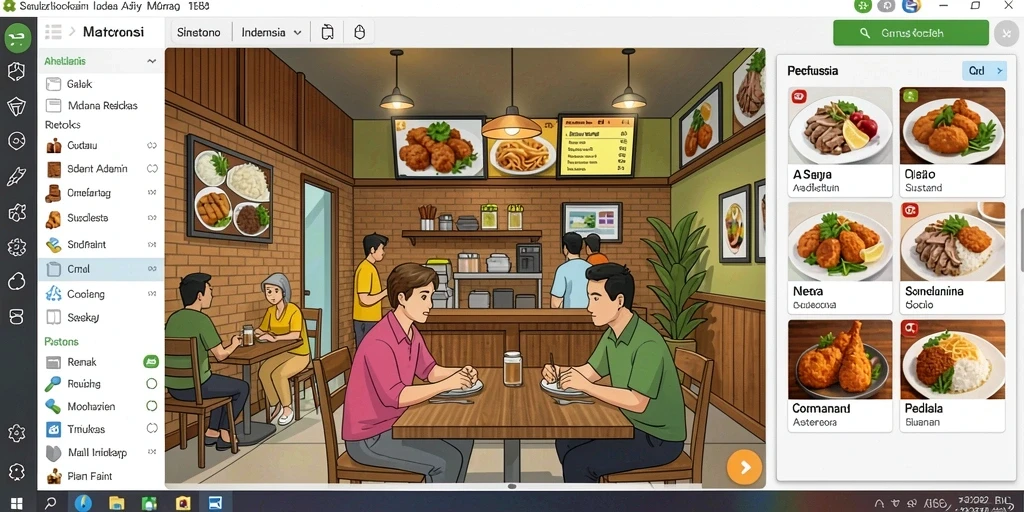 Tampilan antarmuka yang intuitif dan menarik.