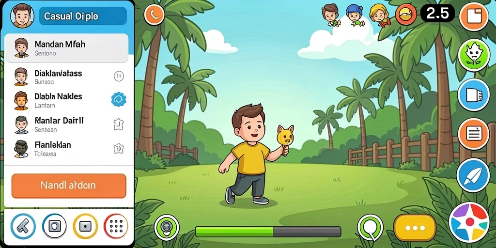 Tampilan antarmuka aplikasi yang user-friendly.